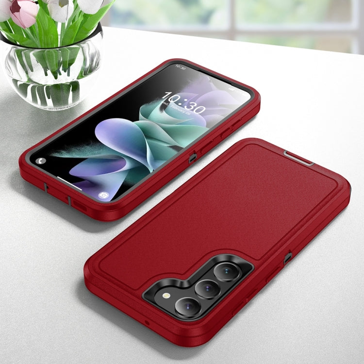 For Samsung Galaxy S24 5G / S25 5G Life Waterproof Rugged Phone Case(Red + Black) - Galaxy S24 5G Cases by PMC Jewellery | Online Shopping South Africa | PMC Jewellery | Buy Now Pay Later Mobicred