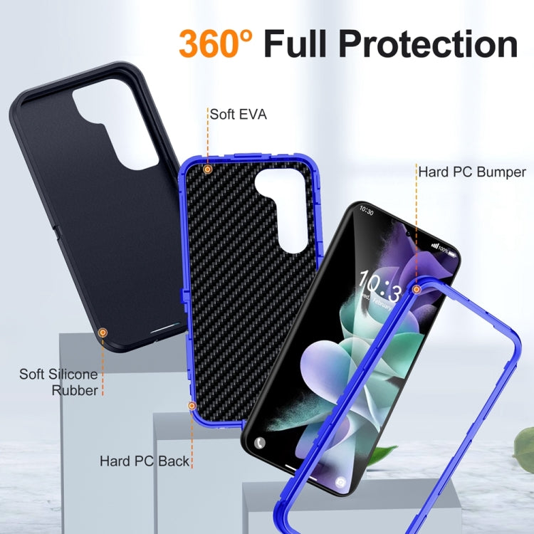 For Samsung Galaxy S24 5G / S25 5G Life Waterproof Rugged Phone Case(Dark Blue + Royal Blue) - Galaxy S24 5G Cases by PMC Jewellery | Online Shopping South Africa | PMC Jewellery | Buy Now Pay Later Mobicred