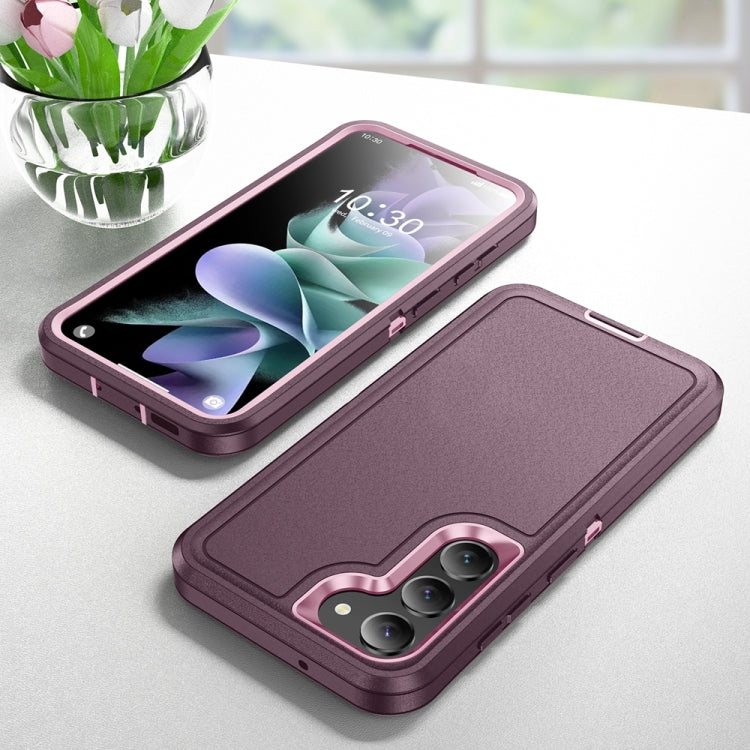 For Samsung Galaxy S24 5G / S25 5G Life Waterproof Rugged Phone Case(Purple + Pink) - Galaxy S24 5G Cases by PMC Jewellery | Online Shopping South Africa | PMC Jewellery | Buy Now Pay Later Mobicred