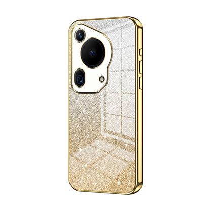 For Huawei Pura 70 Ultra Gradient Glitter Powder Electroplated Phone Case(Gold) - Huawei Cases by PMC Jewellery | Online Shopping South Africa | PMC Jewellery | Buy Now Pay Later Mobicred