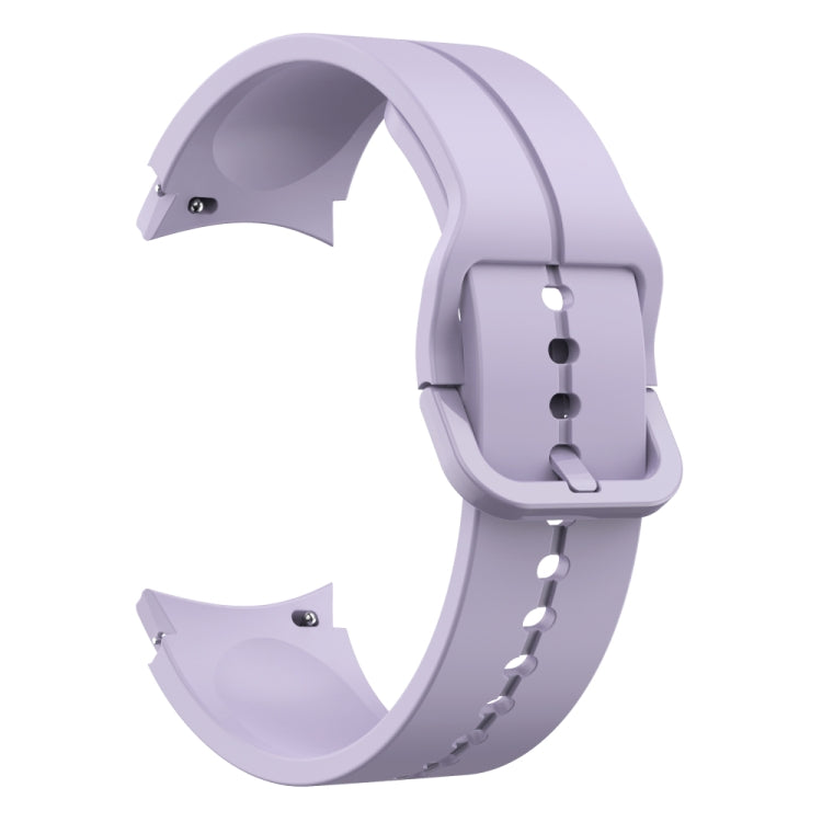 For Samsung Galaxy Watch 6 / 6 Classic Colorful Buckle Silicone Watch Band(Purple) - Watch Bands by PMC Jewellery | Online Shopping South Africa | PMC Jewellery