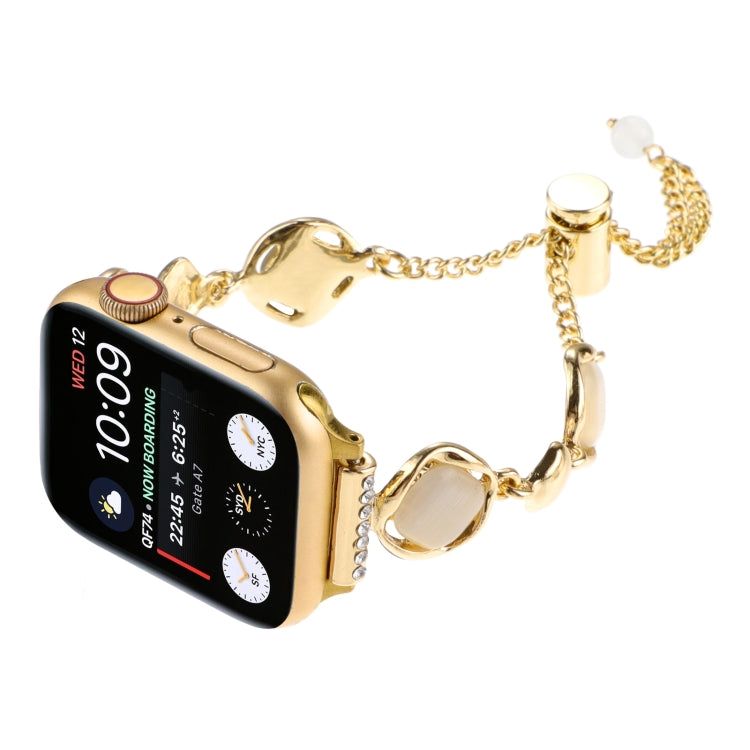 For Apple Watch Ultra 2 49mm Shell Metal Chain Bracelet Watch Band(Gold) - free shipping - PMC TechLife - Order now!