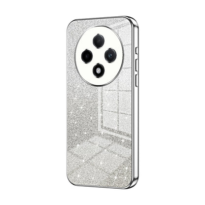 For OPPO A3 Pro Gradient Glitter Powder Electroplated Phone Case(Silver) - OPPO Cases by PMC Jewellery | Online Shopping South Africa | PMC Jewellery | Buy Now Pay Later Mobicred