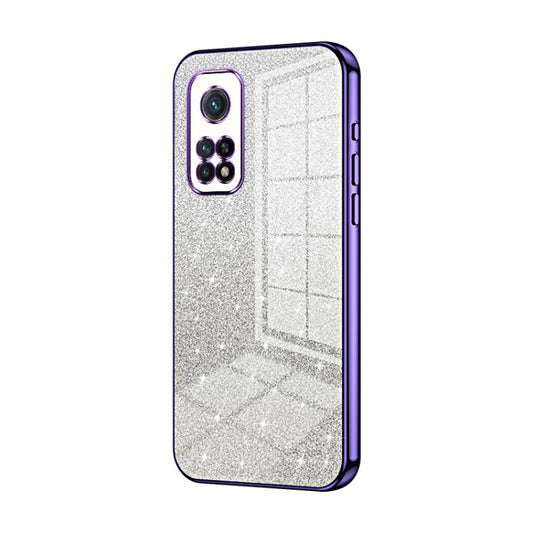 For Xiaomi Redmi K30S / Mi 10T Pro 5G Gradient Glitter Powder Electroplated Phone Case(Purple) - Xiaomi Cases by PMC Jewellery | Online Shopping South Africa | PMC Jewellery | Buy Now Pay Later Mobicred