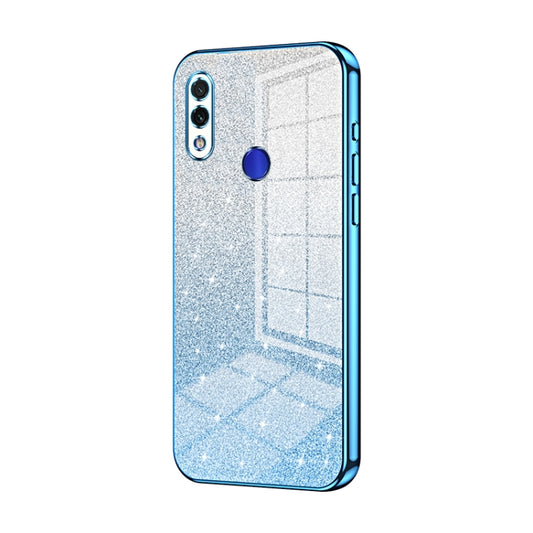 For Xiaomi Redmi Note 7 / Note 7 Pro Gradient Glitter Powder Electroplated Phone Case(Blue) - Xiaomi Cases by PMC Jewellery | Online Shopping South Africa | PMC Jewellery | Buy Now Pay Later Mobicred