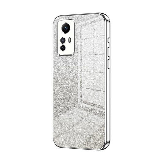 For Xiaomi Redmi Note 12S Gradient Glitter Powder Electroplated Phone Case(Silver) - Xiaomi Cases by PMC Jewellery | Online Shopping South Africa | PMC Jewellery | Buy Now Pay Later Mobicred