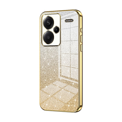 For Xiaomi Redmi Note 13 Pro+ Gradient Glitter Powder Electroplated Phone Case(Gold) - Note 13 Pro+ Cases by PMC Jewellery | Online Shopping South Africa | PMC Jewellery