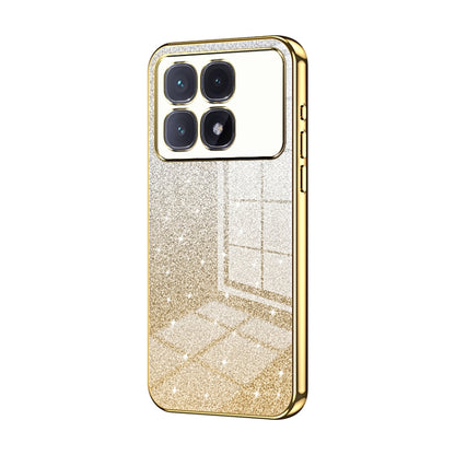 For Xiaomi Redmi K70 Ultra Gradient Glitter Powder Electroplated Phone Case(Gold) - Xiaomi Cases by PMC Jewellery | Online Shopping South Africa | PMC Jewellery | Buy Now Pay Later Mobicred