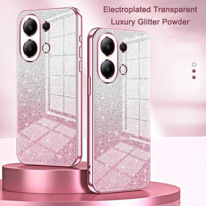 For Xiaomi Redmi Note 11 Pro+ 5G Gradient Glitter Powder Electroplated Phone Case(Transparent) - Xiaomi Cases by PMC Jewellery | Online Shopping South Africa | PMC Jewellery | Buy Now Pay Later Mobicred