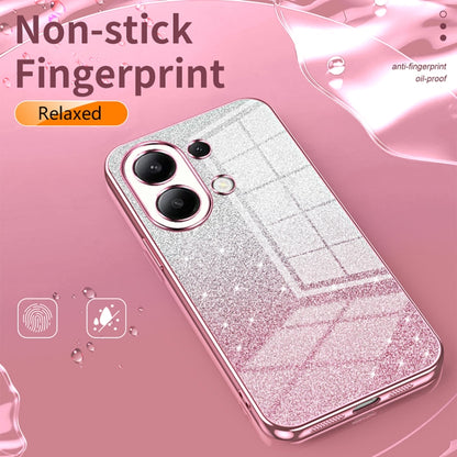 For Xiaomi Redmi Note 9 5G / Note 9T Gradient Glitter Powder Electroplated Phone Case(Silver) - Xiaomi Cases by PMC Jewellery | Online Shopping South Africa | PMC Jewellery | Buy Now Pay Later Mobicred