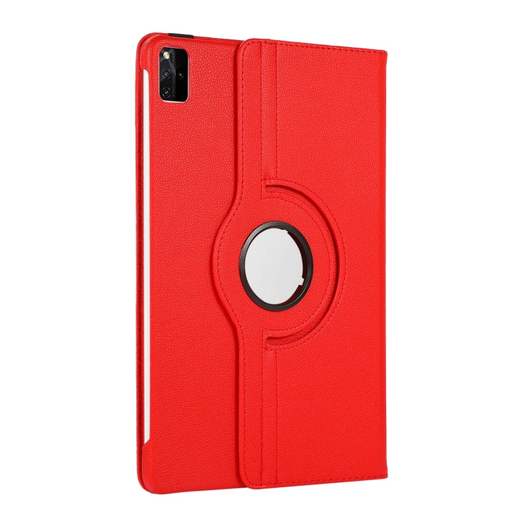 For Lenovo Tab M11 / Xiaoxin Pad 11 2024 360 Degree Rotation Litchi Texture Leather Tablet Case(Red) - Lenovo by PMC Jewellery | Online Shopping South Africa | PMC Jewellery | Buy Now Pay Later Mobicred