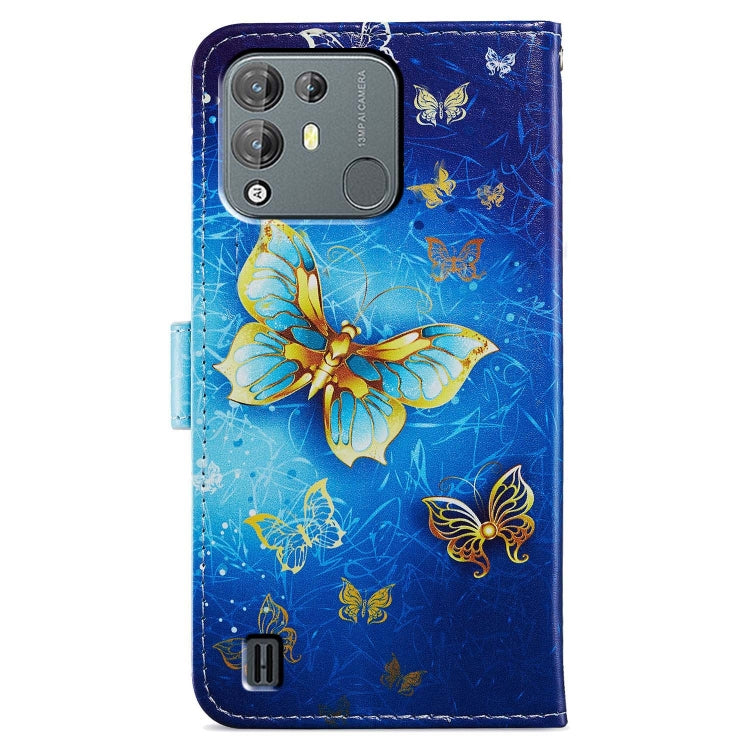 For Blackview A55 Pro Painted Pattern Horizontal Flip Leather Phone Case(Butterfly) - More Brand by PMC Jewellery | Online Shopping South Africa | PMC Jewellery | Buy Now Pay Later Mobicred