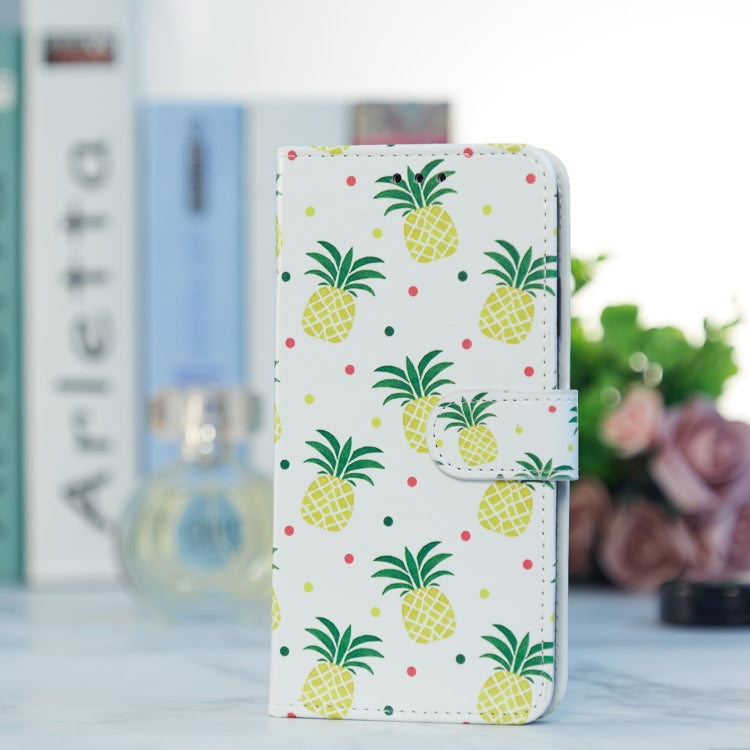 For Blackview A55 Pro Painted Pattern Horizontal Flip Leather Phone Case(Pineapple) - More Brand by PMC Jewellery | Online Shopping South Africa | PMC Jewellery | Buy Now Pay Later Mobicred