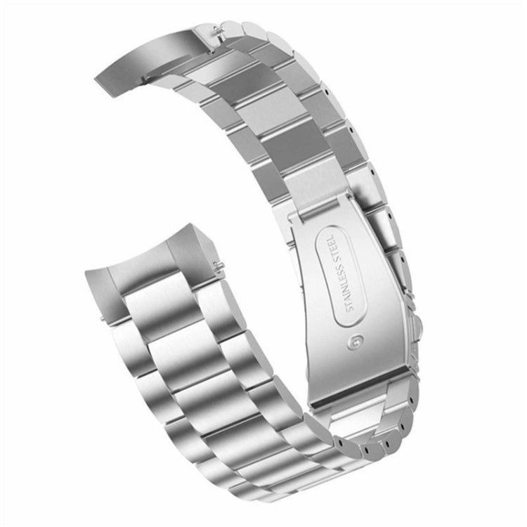 For Huawei Watch GT 4 46mm Three Strains Curved Flat Buckle Stainless Steel Watch Band(Silver) - free shipping - PMC TechLife - Order now!