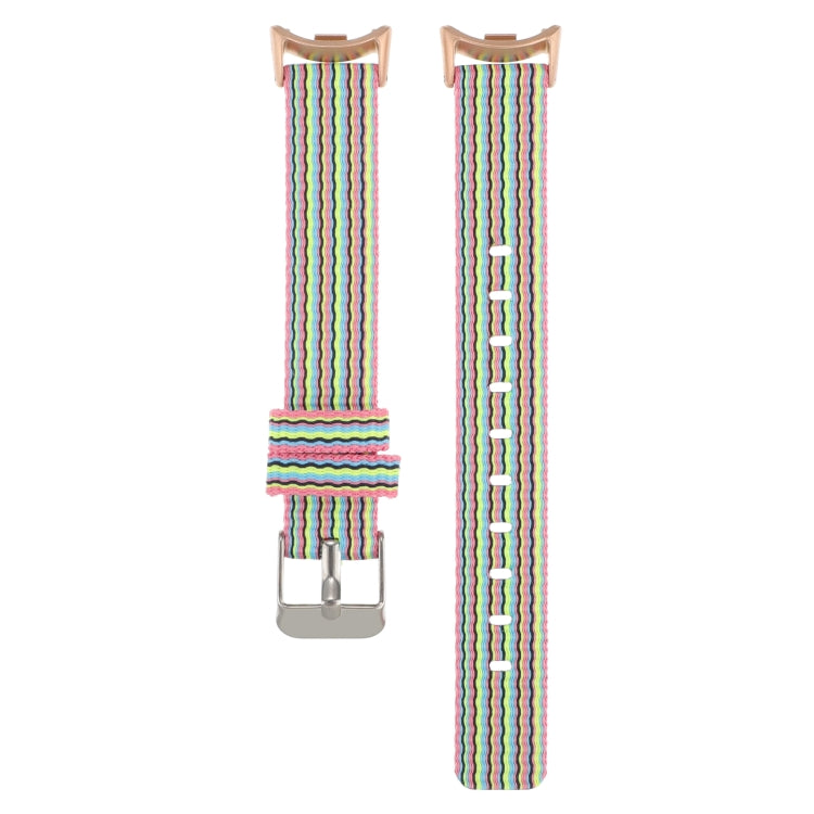 For Xiaomi Mi Band 8 Nylon Canvas Watch Band(Colorful Stripe) - free shipping - PMc TechLife - Order now!
