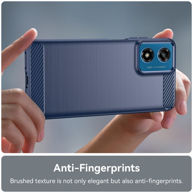 For Motorola Moto G24 Carbon Fiber Brushed Texture TPU Phone Case(Blue) - free shipping - PMC TechLife - Order now!