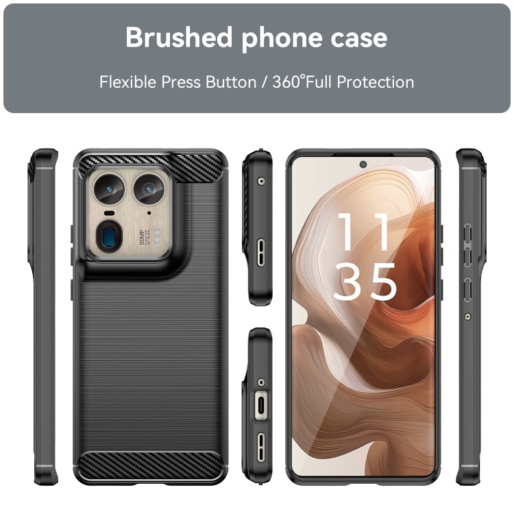 For Motorola Edge 50 Ultra Carbon Fiber Brushed Texture TPU Phone Case(Black) - free shipping - PMC TechLife - Order now!