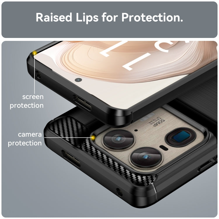 For Motorola Edge 50 Ultra Carbon Fiber Brushed Texture TPU Phone Case(Black) - free shipping - PMC TechLife - Order now!