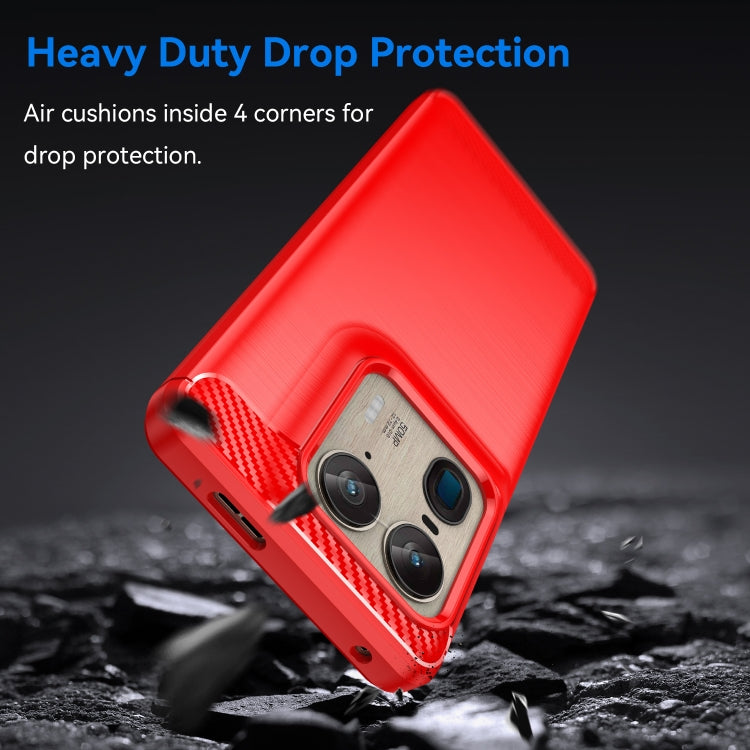 For Motorola Edge 50 Ultra Carbon Fiber Brushed Texture TPU Phone Case(Red) - free shipping - PMC TechLife - Order now!