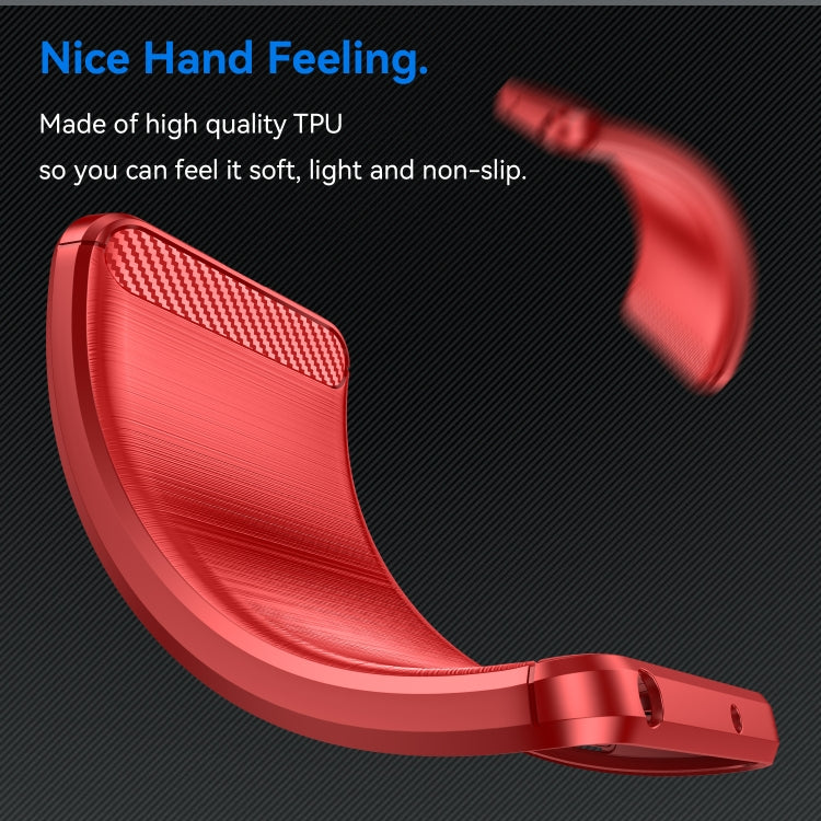 For Motorola Edge 50 Ultra Carbon Fiber Brushed Texture TPU Phone Case(Red) - free shipping - PMC TechLife - Order now!