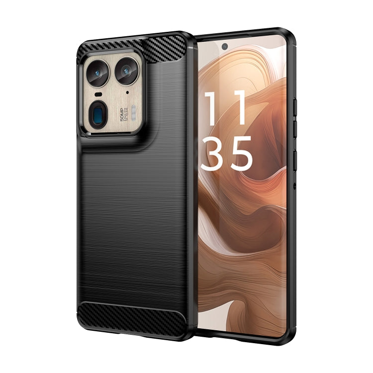For Motorola Moto X50 Ultra Carbon Fiber Brushed Texture TPU Phone Case(Black) - free shipping - PMC TechLife - Order now!