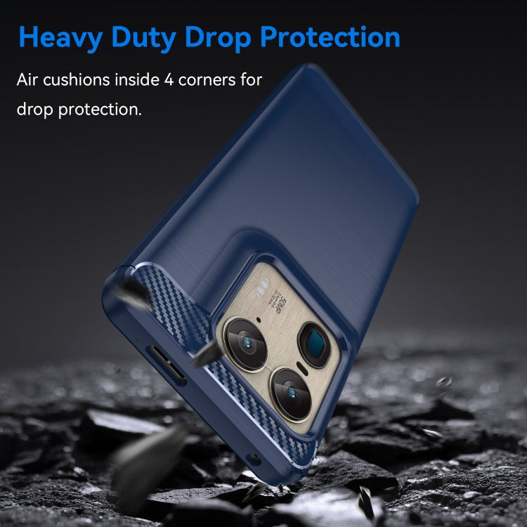 For Motorola Moto X50 Ultra Carbon Fiber Brushed Texture TPU Phone Case(Blue) - free shipping - PMC TechLife - Order now!