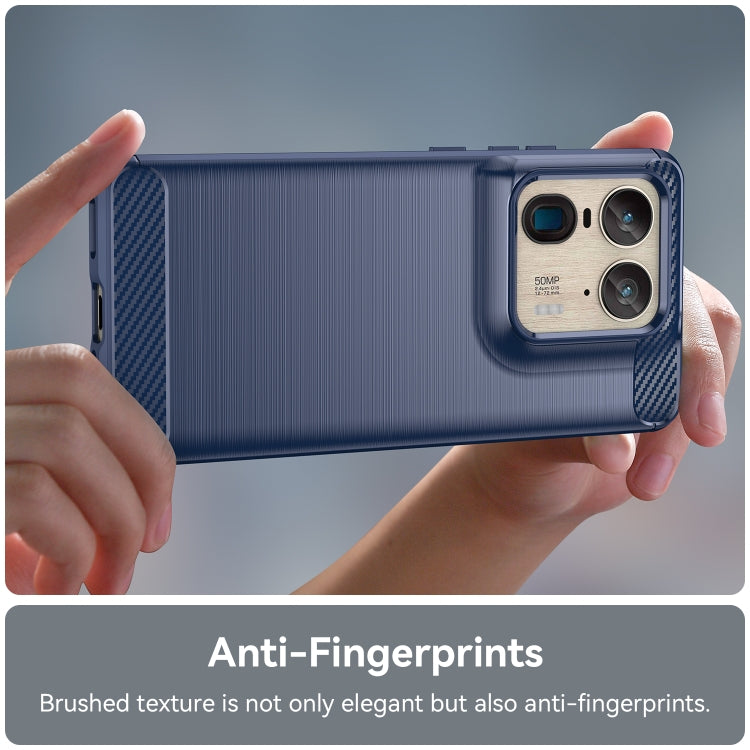 For Motorola Moto X50 Ultra Carbon Fiber Brushed Texture TPU Phone Case(Blue) - free shipping - PMC TechLife - Order now!