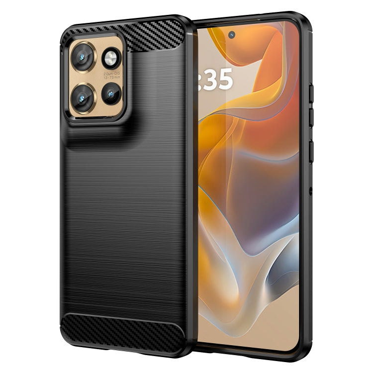 For Motorola Moto S50 Carbon Fiber Brushed Texture TPU Phone Case(Black) - free shipping - PMC TechLife - Order now!
