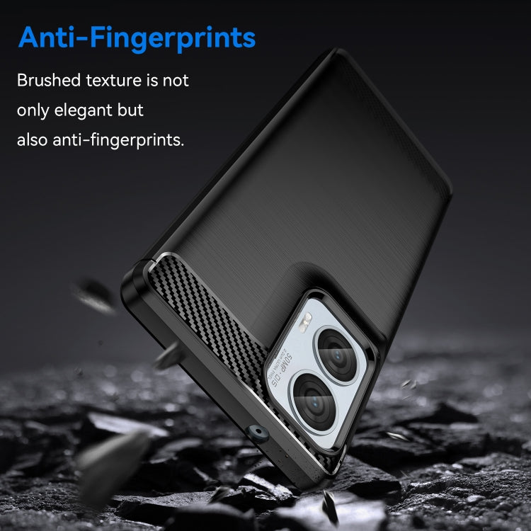 For Motorola Moto G85 Carbon Fiber Brushed Texture TPU Phone Case(Black) - free shipping - PMC TechLife - Order now!