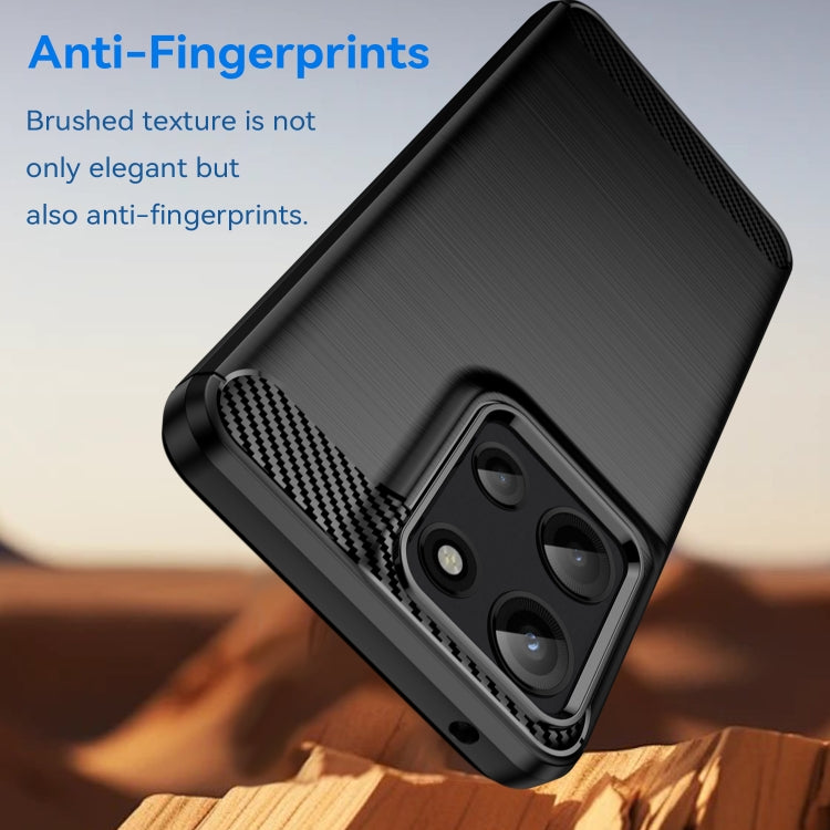For Motorola Moto G Play 2025 Carbon Fiber Brushed Texture TPU Phone Case(Black) - free shipping - PMC TechLife - Order now!