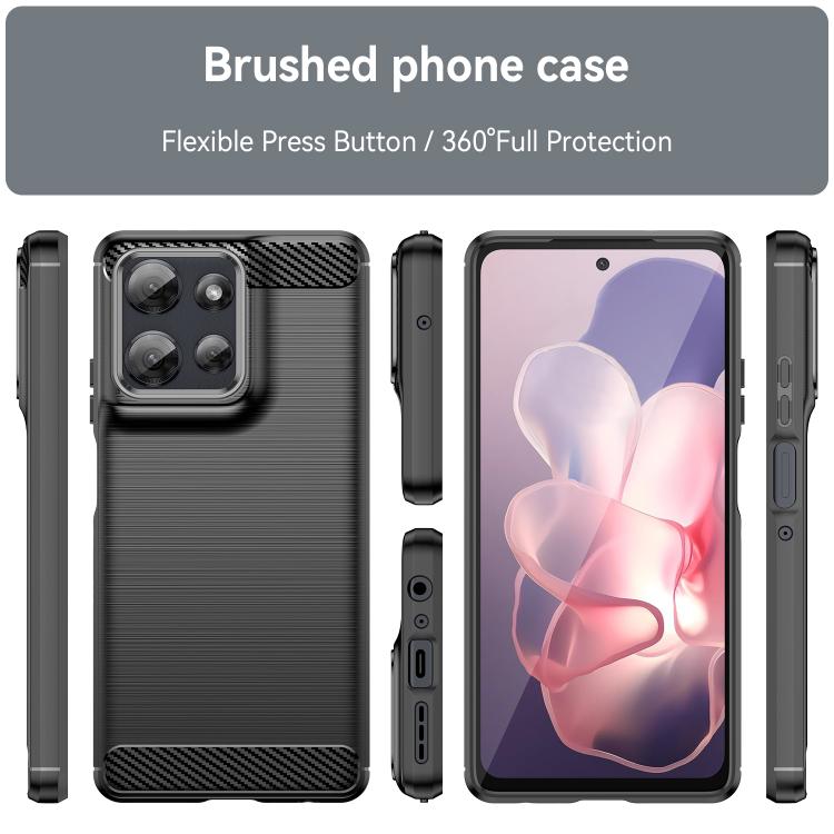 For Motorola Moto G Power 2025 Carbon Fiber Brushed Texture TPU Phone Case(Black) - free shipping - PMC TechLife - Order now!