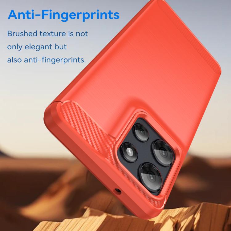 For Motorola Moto G Power 2025 Carbon Fiber Brushed Texture TPU Phone Case(Red) - free shipping - PMC TechLife - Order now!