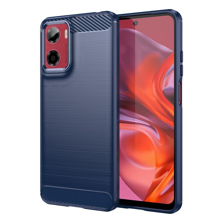 For Motorola Moto G05 Carbon Fiber Brushed Texture TPU Phone Case(Blue) - free shipping - PMC TechLife - Order now!