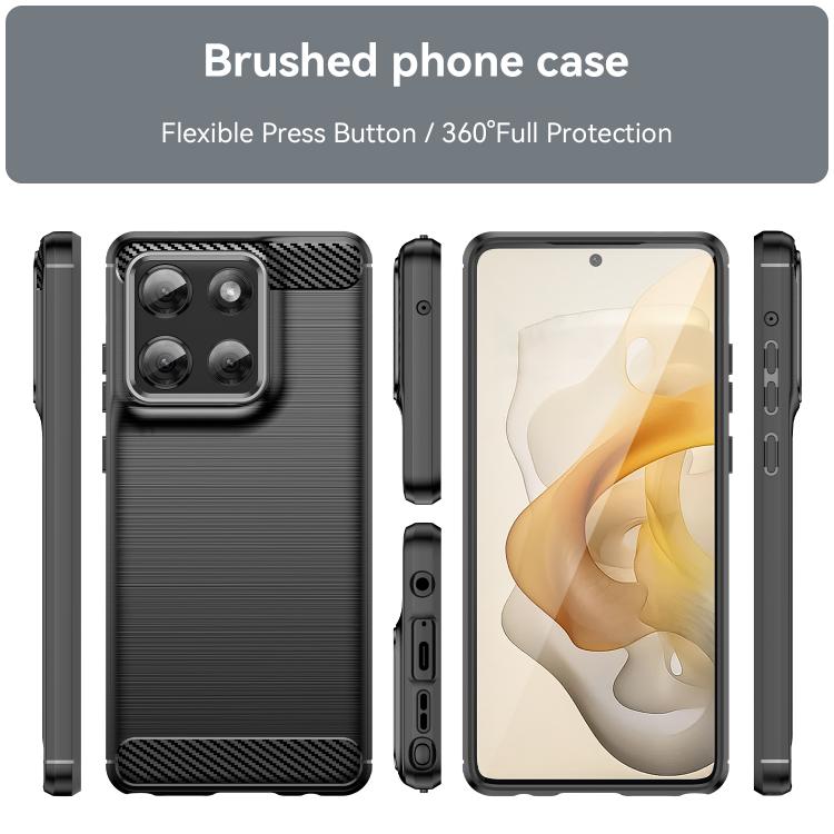 For Motorola Moto G Stylus 5G 2025 Carbon Fiber Brushed Texture TPU Phone Case(Black) - free shipping - PMC TechLife - Order now!