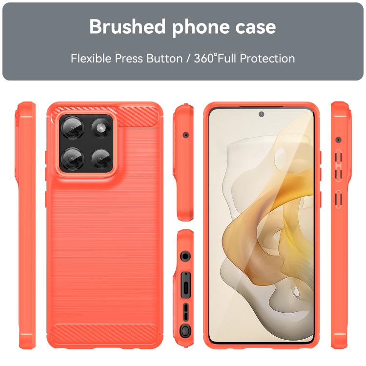 For Motorola Moto G Stylus 5G 2025 Carbon Fiber Brushed Texture TPU Phone Case(Red) - free shipping - PMC TechLife - Order now!