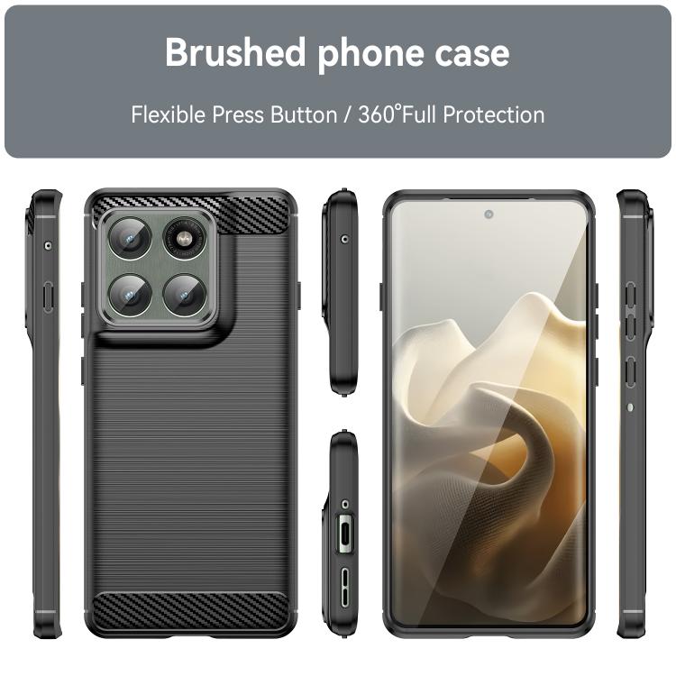 For Motorola Edge 60 Pro Carbon Fiber Brushed Texture TPU Phone Case(Black) - free shipping - PMC TechLife - Order now!