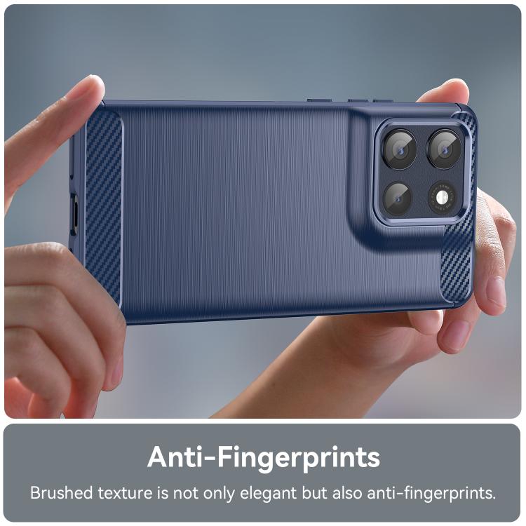For Motorola Moto G100 Pro 5G Carbon Fiber Brushed Texture TPU Phone Case(Blue) - free shipping - PMC TechLife - Order now!