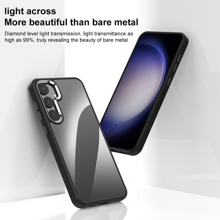 For Samsung Galaxy S25+ 5G Anti-fingerprint Highly Transparent PC Phone Case(White) - Galaxy S25+ 5G Cases by PMC Jewellery | Online Shopping South Africa | PMC Jewellery | Buy Now Pay Later Mobicred