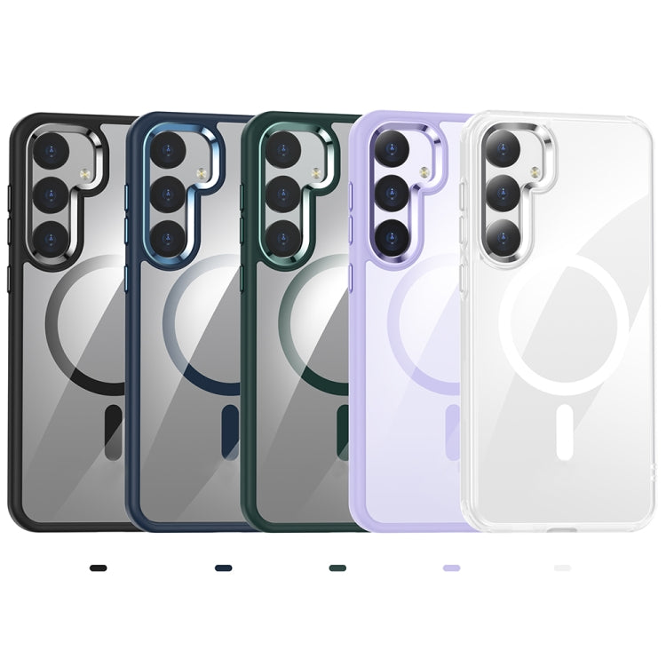 For Samsung Galaxy S25 Ultra 5G MagSafe Anti-fingerprint Highly Transparent PC Phone Case(Black) - Galaxy S25 Ultra 5G Cases by PMC Jewellery | Online Shopping South Africa | PMC Jewellery | Buy Now Pay Later Mobicred
