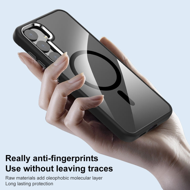 For Samsung Galaxy S25 Ultra 5G MagSafe Anti-fingerprint Highly Transparent PC Phone Case(Blue) - Galaxy S25 Ultra 5G Cases by PMC Jewellery | Online Shopping South Africa | PMC Jewellery | Buy Now Pay Later Mobicred