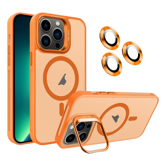 For iPhone 13 Pro Max Invisible Lens Holder MagSafe Phone Case(Orange) - iPhone 13 Pro Max Cases by PMC Jewellery | Online Shopping South Africa | PMC Jewellery