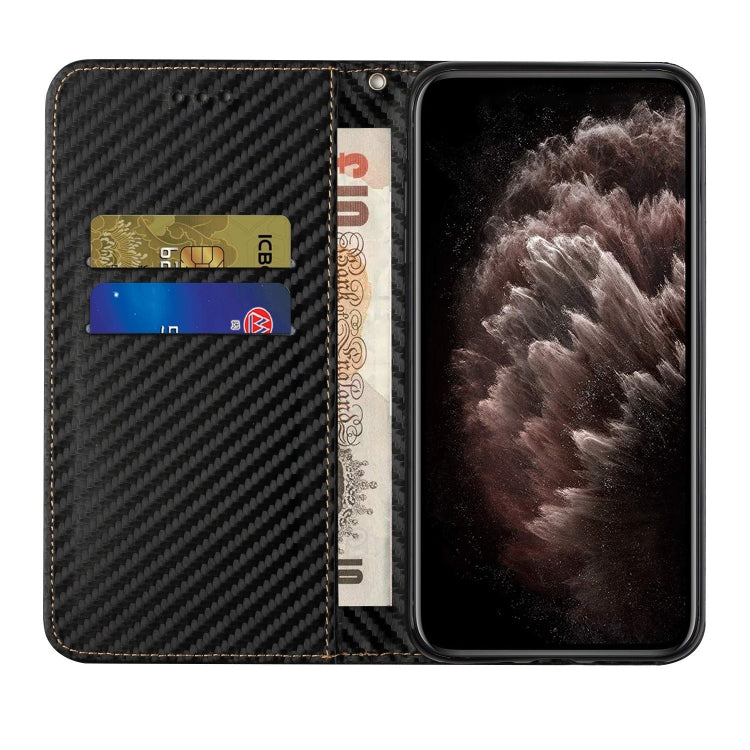 For Xiaomi Redmi Note 13 5G Carbon Fiber Texture Flip Holder Leather Phone Case(Black) - Note 13 Cases by PMC Jewellery | Online Shopping South Africa | PMC Jewellery | Buy Now Pay Later Mobicred