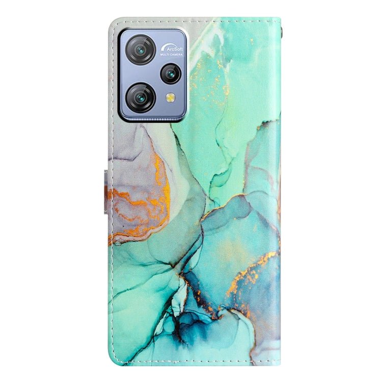 For Blackview A53 Pro Colored Drawing Leather Phone Case(Green Marble) - More Brand by PMC Jewellery | Online Shopping South Africa | PMC Jewellery | Buy Now Pay Later Mobicred