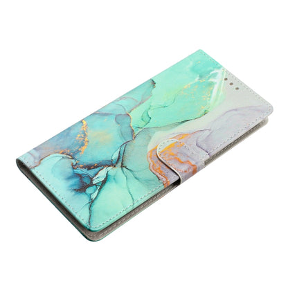 For Blackview A53 Pro Colored Drawing Leather Phone Case(Green Marble) - More Brand by PMC Jewellery | Online Shopping South Africa | PMC Jewellery | Buy Now Pay Later Mobicred