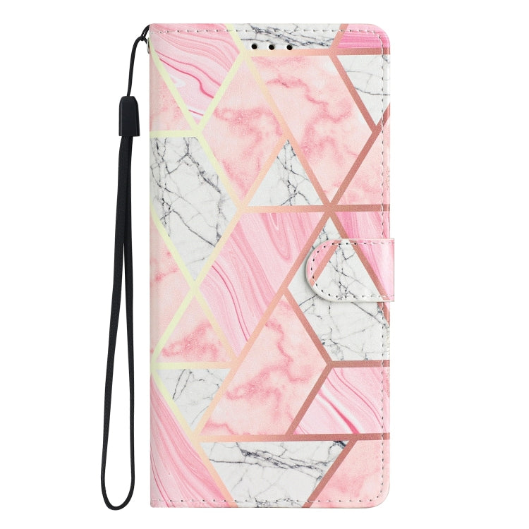 For Blackview A53 Pro Colored Drawing Leather Phone Case(Pink Marble) - More Brand by PMC Jewellery | Online Shopping South Africa | PMC Jewellery | Buy Now Pay Later Mobicred