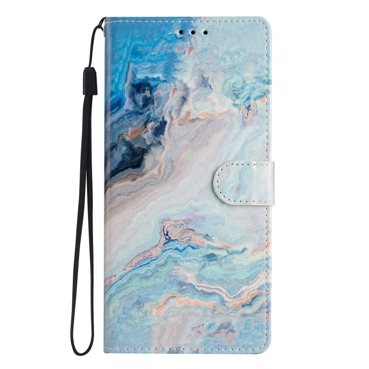 For Blackview A53 Pro Colored Drawing Leather Phone Case(Blue Marble) - More Brand by PMC Jewellery | Online Shopping South Africa | PMC Jewellery | Buy Now Pay Later Mobicred