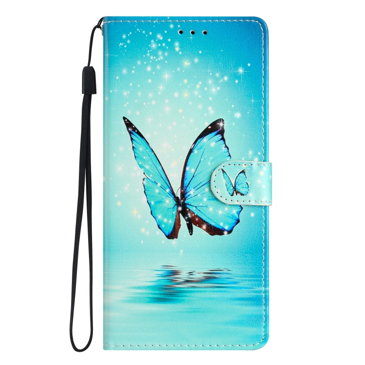 For Blackview A55 Pro Colored Drawing Leather Phone Case(Blue Butterfly) - More Brand by PMC Jewellery | Online Shopping South Africa | PMC Jewellery | Buy Now Pay Later Mobicred