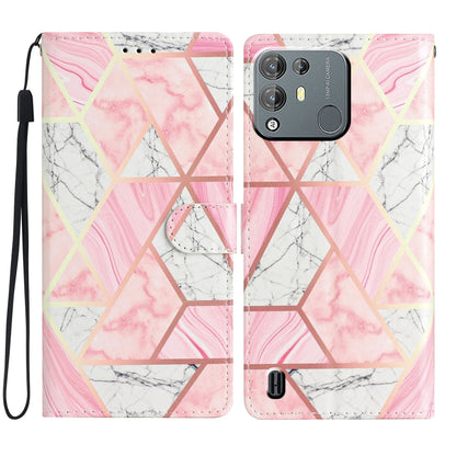 For Blackview A55 Pro Colored Drawing Leather Phone Case(Pink Marble) - More Brand by PMC Jewellery | Online Shopping South Africa | PMC Jewellery | Buy Now Pay Later Mobicred