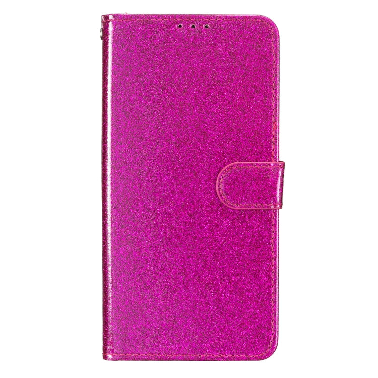 For Blackview A53 Pro Glitter Powder Flip Leather Phone Case(Rose Red) - More Brand by PMC Jewellery | Online Shopping South Africa | PMC Jewellery | Buy Now Pay Later Mobicred