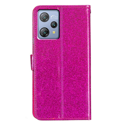 For Blackview A53 Pro Glitter Powder Flip Leather Phone Case(Rose Red) - More Brand by PMC Jewellery | Online Shopping South Africa | PMC Jewellery | Buy Now Pay Later Mobicred